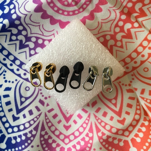 Trendy zipper earrings - Picture 3 of 4